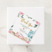 Tee-Party Wasserfarbenes Party Geschenkanhänger (Beispiel)