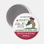 Tee-Party wie 1773 Magnet (Vorderseite/Rückseite)