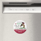 Tee-Party wie 1773 Magnet (In Situ (Geschirrspüler))