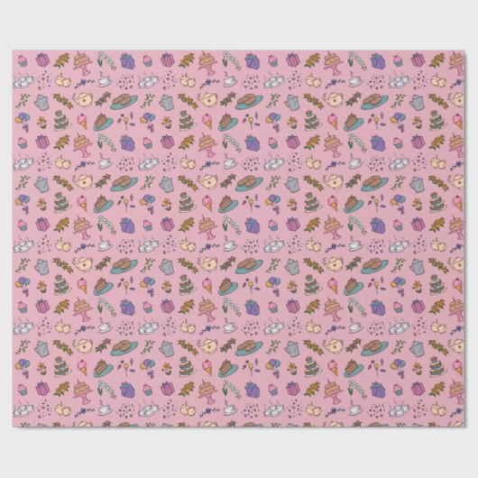 Tee-Party-Wrackpapier Geschenkpapier (Flach)