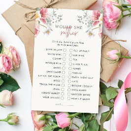 Tee Party würde sie eher Brautparty Game