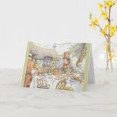 Tee-Party-Zeit Karte (Gelbe Blume)