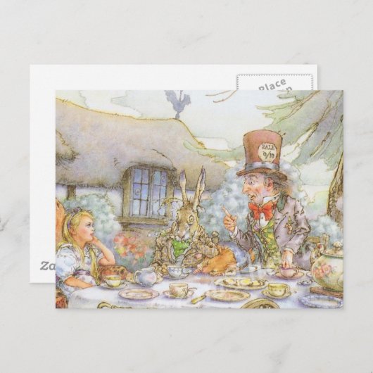 Tee-Party-Zeit Postkarte (Vorne/Hinten)