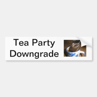 "Tee-Partydowngrade-" Autoaufkleber