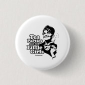 Tee-Partys sind für kleine Mädchen Button (Vorderseite)