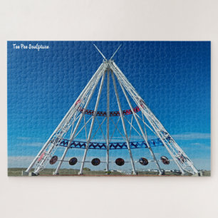 Tee Pee Skulptur Puzzle