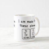 Tee-Periodenname Tasse (VorderseiteRechts)