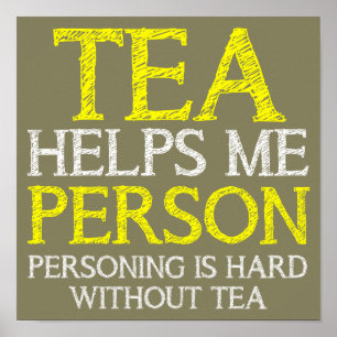 Tee Person Personalisierung Lustiges Poster Schild