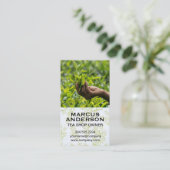 Tee-Pflanze vor Ort pflücken Visitenkarte (Stehend Vorderseite)