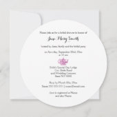 Tee pink schwarz einladung (Rückseite)