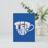 Tee Postkarte (Stehend Vorderseite)