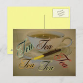 Tee-Postkarte Postkarte (Vorne/Hinten)