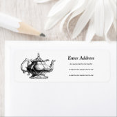 Tee-Pot-Adressetikett Aufkleber Leuchtturm Route (Insitu)