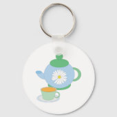 Tee Pot und Cup Schlüsselanhänger (Vorderseite)