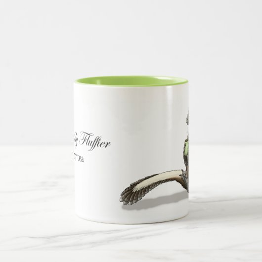 Tee-Raubvogel-Tasse Zweifarbige Tasse (Mittel)
