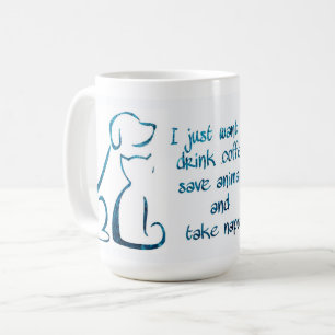 Tee Rettend Tiere - Rescue Pet - tierische Lover Kaffeetasse