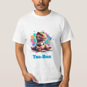 Tee‑Rex – Cartoon Dino mit Tee   Lustiges Shirt
