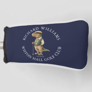 Tee-Rex Dinosaur Golfspieler Name Und Club Navy Bl Golf Headcover