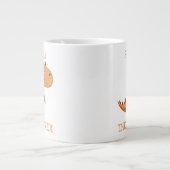 Tee-Rex Dinosaur Personalisierter Name Riesiger Te Jumbo-Tasse (Vorderseite)