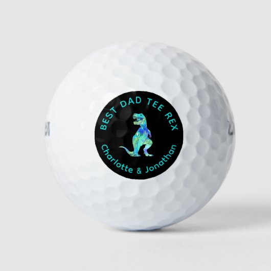 Tee Rex Funny Dinosaur Golfing Dad Joke Golfball (Vorderseite)