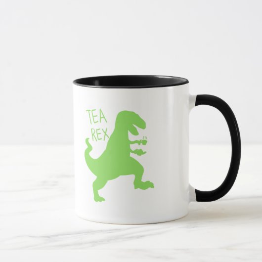 Tee-Rex - Hintergrundfarbe auswählen Tasse (Rechts)