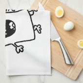 Tee Rex Tea Bag Funny Pun Cartoon Handtuch (Viertel Falte)