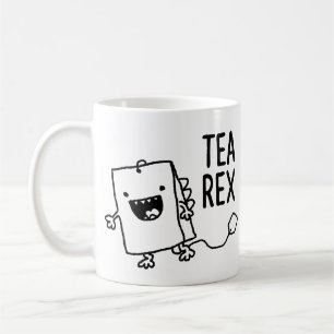 Tee Rex Tea Bag Funny Pun Cartoon Kaffeetasse