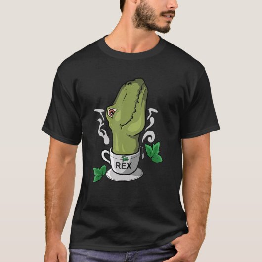 Tee Rex Teezeit Tee Trinker Dinosaurier (Vorderseite)