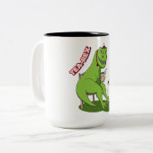 Tee-Rex Zweifarbige Tasse (Vorderseite Links)