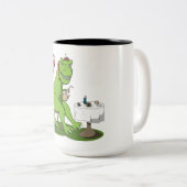 Tee-Rex Zweifarbige Tasse (VorderseiteRechts)