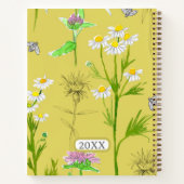 Tee Rezepte Medizin Kamille Gelb Notizblock (Rückseite)