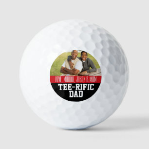 Tee-Rific Dad Benutzerdefiniertes Foto Golfball