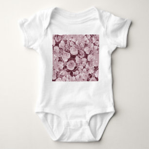 Tee-Rose: Aquarell Bouquet Muster. Baby Strampler