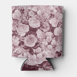 Tee-Rose: Aquarell Bouquet Muster. Dosenkühler