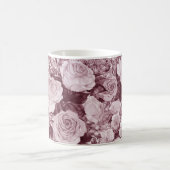 Tee-Rose: Aquarell Bouquet Muster. Kaffeetasse (Mittel)