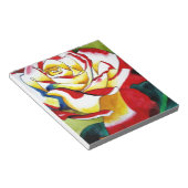 Tee Rose Aquarell Originale Kunst Blume Notizblock (angewinkelt)