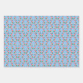 Tee-Rose Muster Niedliche Blütenweibchen Süße Geschenkpapier Set (Vorderseite)