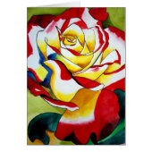 Tee Rose Originale Aquarellkunst Blume (Vorne)