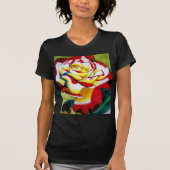 Tee Rose Originale Aquarellkunst Blume (Vorderseite)