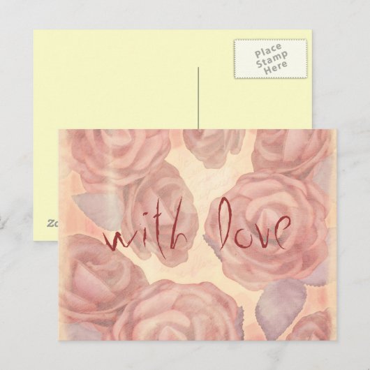 Tee-Rose, Postkarte (Vorne/Hinten)