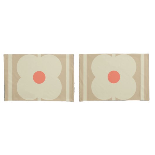 Tee-Rose , Riesenabacus-Blume, Retro-Stil Kissenbezug (Vorderseite-Set)