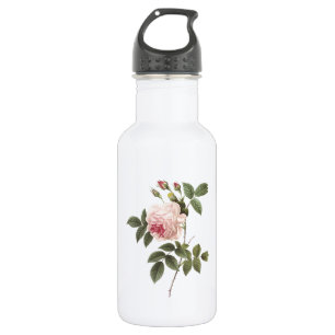Tee-Rose (Rosa indica) von Redouté Edelstahlflasche