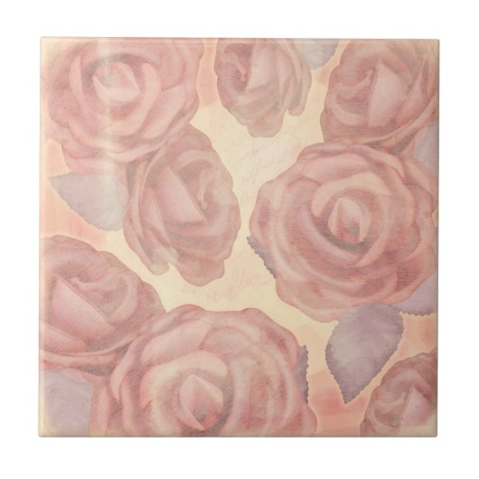 Tee-Rosen, Fliese (Vorderseite)