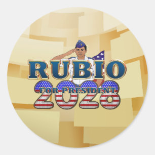 TEE Rubio 2028 Runder Aufkleber