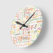 Tee Runde Wanduhr (Winkel)