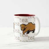Tee Rustic Wildlife Grizzly Brown Bear Zweifarbige Tasse (VorderseiteRechts)