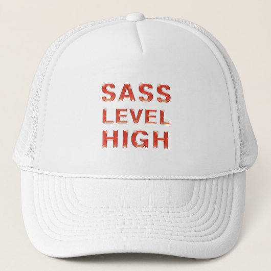TEE Sass-Level Hoch Truckerkappe (Vorderseite)