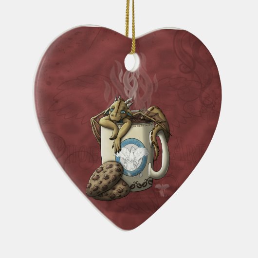 [Tee-Schalen-Drache-] Kaffee Keramikornament (Rechts)