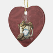 [Tee-Schalen-Drache-] Kaffee Keramikornament (Links)