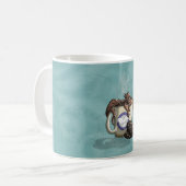 [Tee-Schalen-Drache-] Mokka Kaffeetasse (Vorderseite Links)